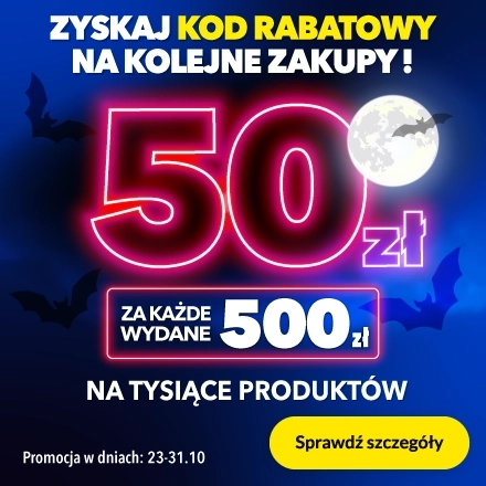50zł za każde wydane 500zł